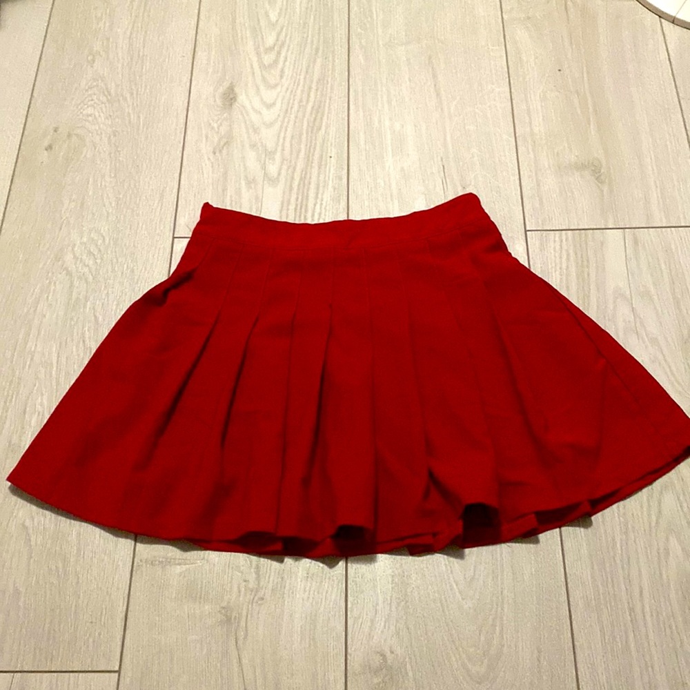 Red Tennis Skirt